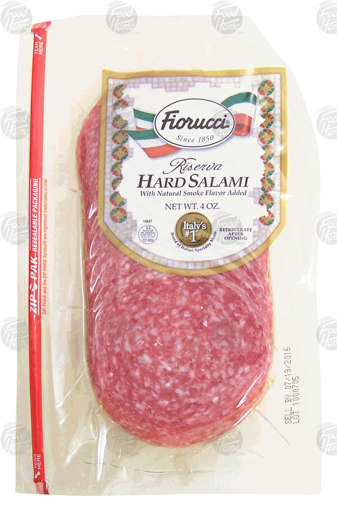 Fiorucci  hard salami with natural smoke flavor added Full-Size Picture